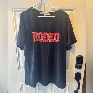 Rodeo Quincy Black Short Sleeve Tee